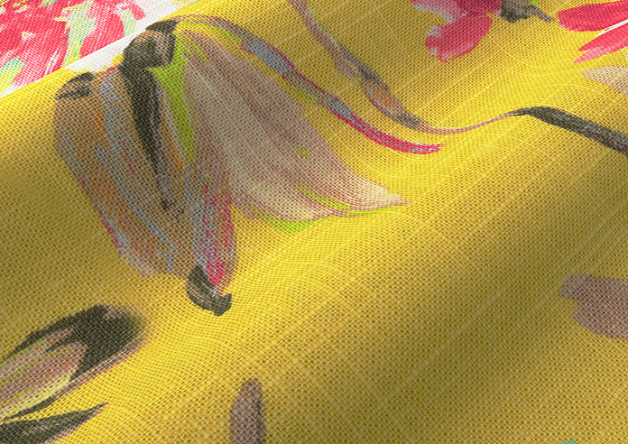 Capri, Yellow - Made to Measure Curtains - Image 4